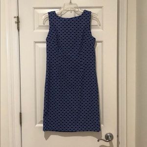 Mario Serrano Blue sleeveless dress.